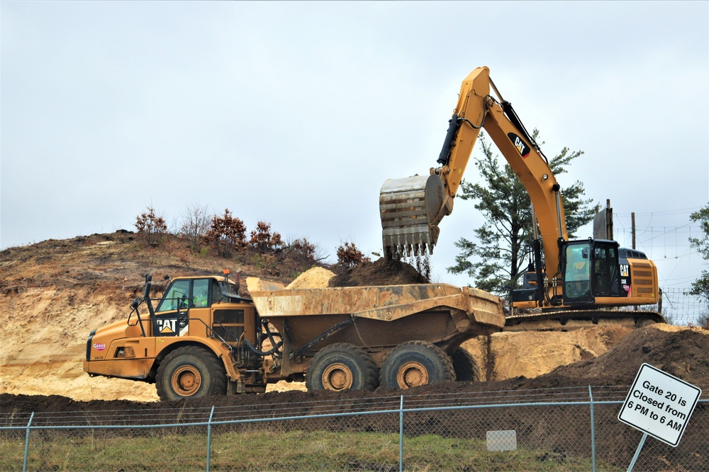Work underway to install infrastructure for future garrison operations support area at Fort McCoy