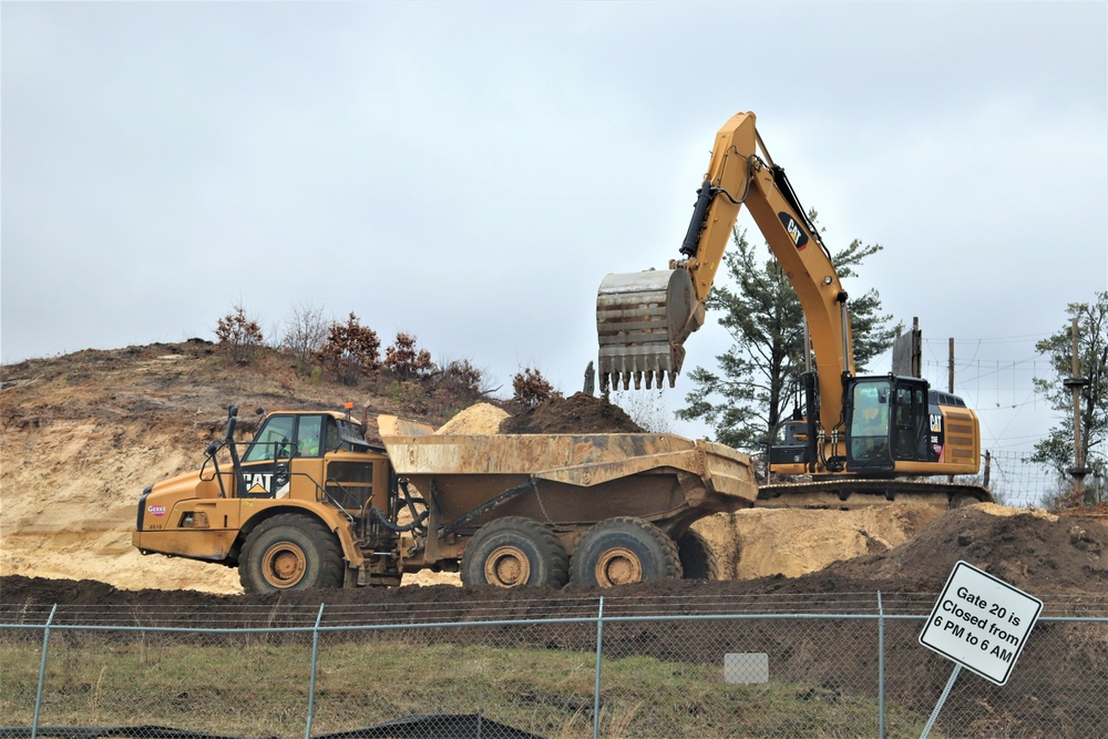 Work underway to install infrastructure for future garrison operations support area at Fort McCoy