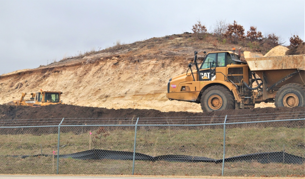 Work underway to install infrastructure for future garrison operations support area at Fort McCoy