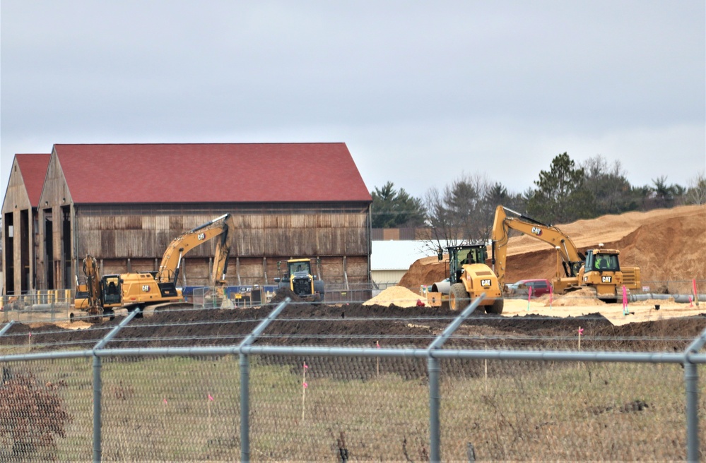 Work underway to install infrastructure for future garrison operations support area at Fort McCoy