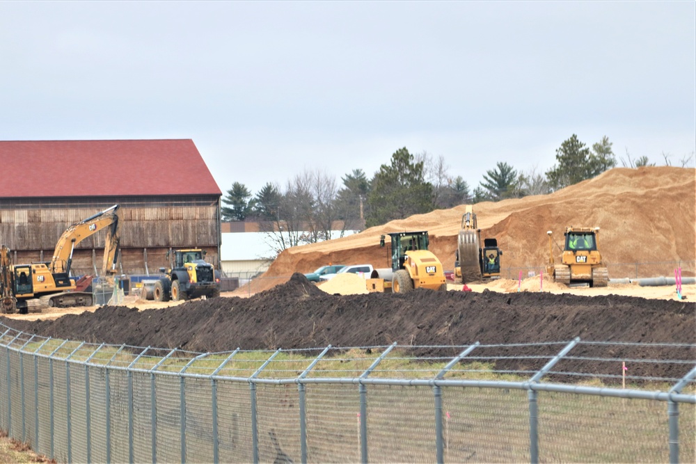 Work underway to install infrastructure for future garrison operations support area at Fort McCoy