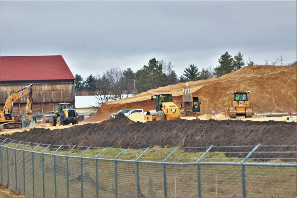 Work underway to install infrastructure for future garrison operations support area at Fort McCoy