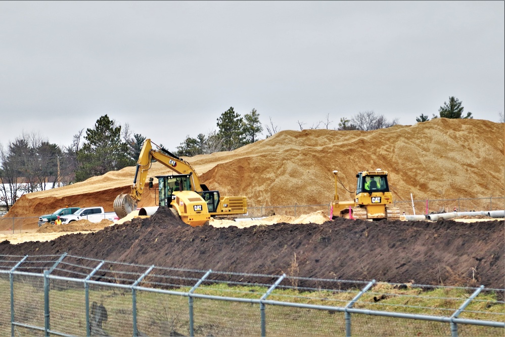Work underway to install infrastructure for future garrison operations support area at Fort McCoy