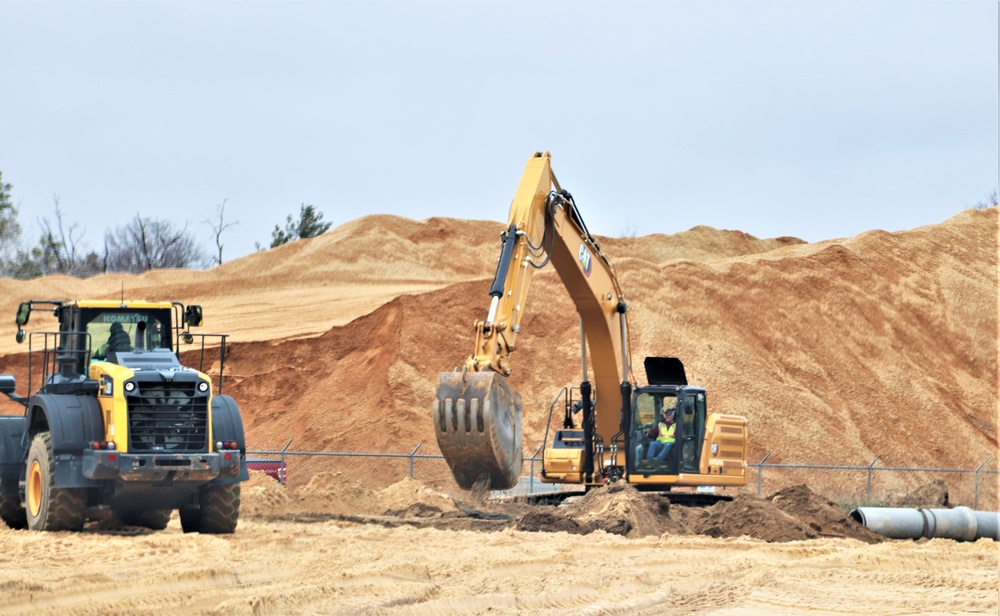 Work underway to install infrastructure for future garrison operations support area at Fort McCoy