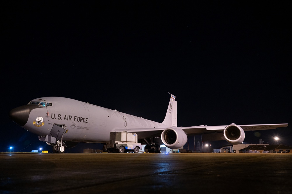 The Mission Never Sleeps: 100th ARW refuels U.S. Navy P-8 Poseidon