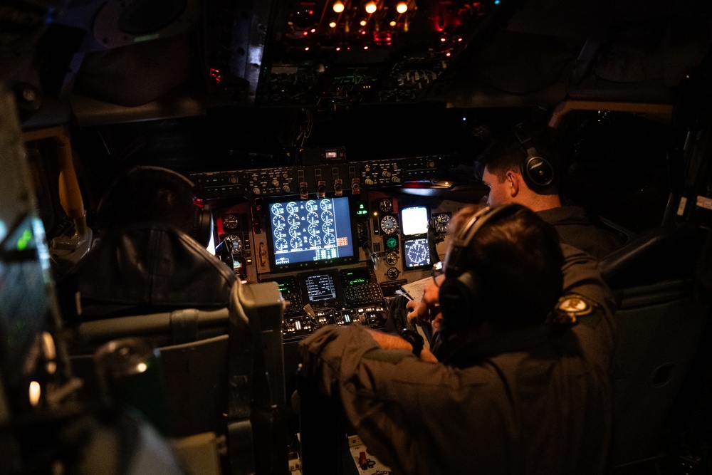 The Mission Never Sleeps: 100th ARW refuels U.S. Navy P-8 Poseidon