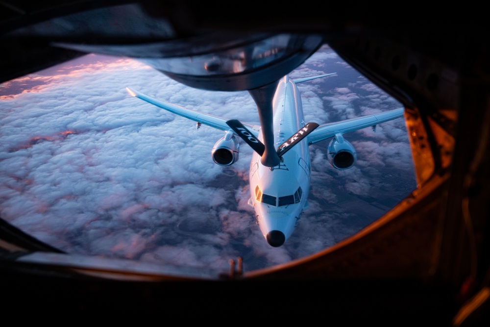 The Mission Never Sleeps: 100th ARW refuels U.S. Navy P-8 Poseidon