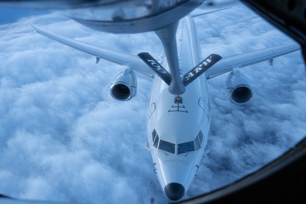 The Mission Never Sleeps: 100th ARW refuels U.S. Navy P-8 Poseidon