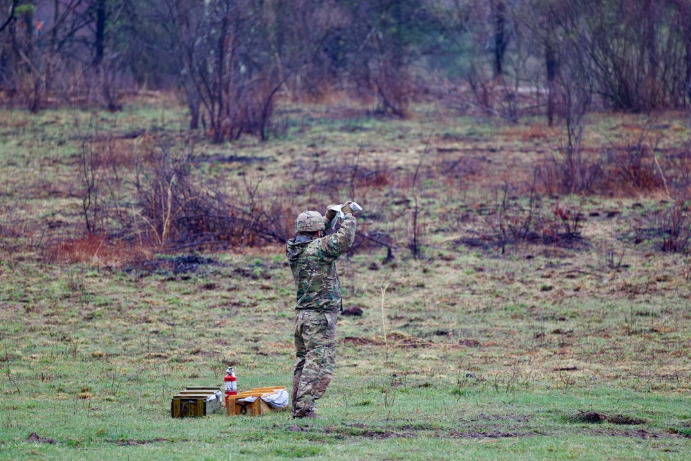 Artillery live fire