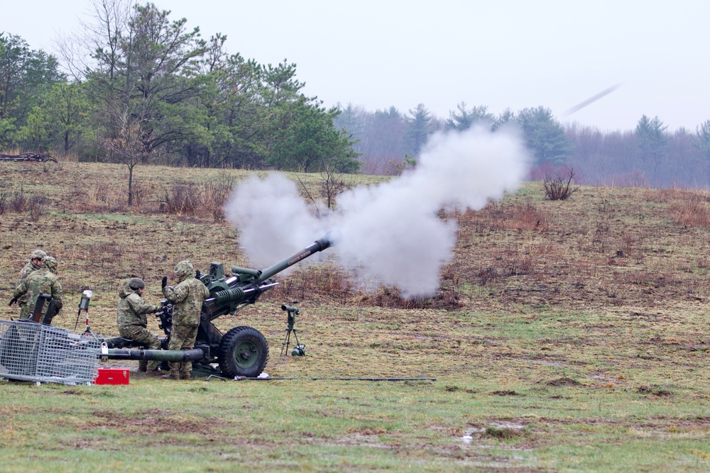 Artillery live fire