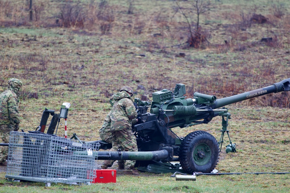 Artillery live fire