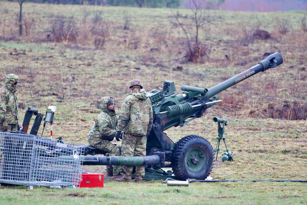 Artillery live fire