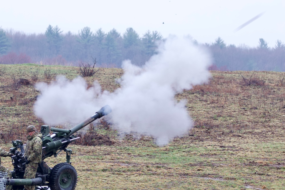 Artillery live fire