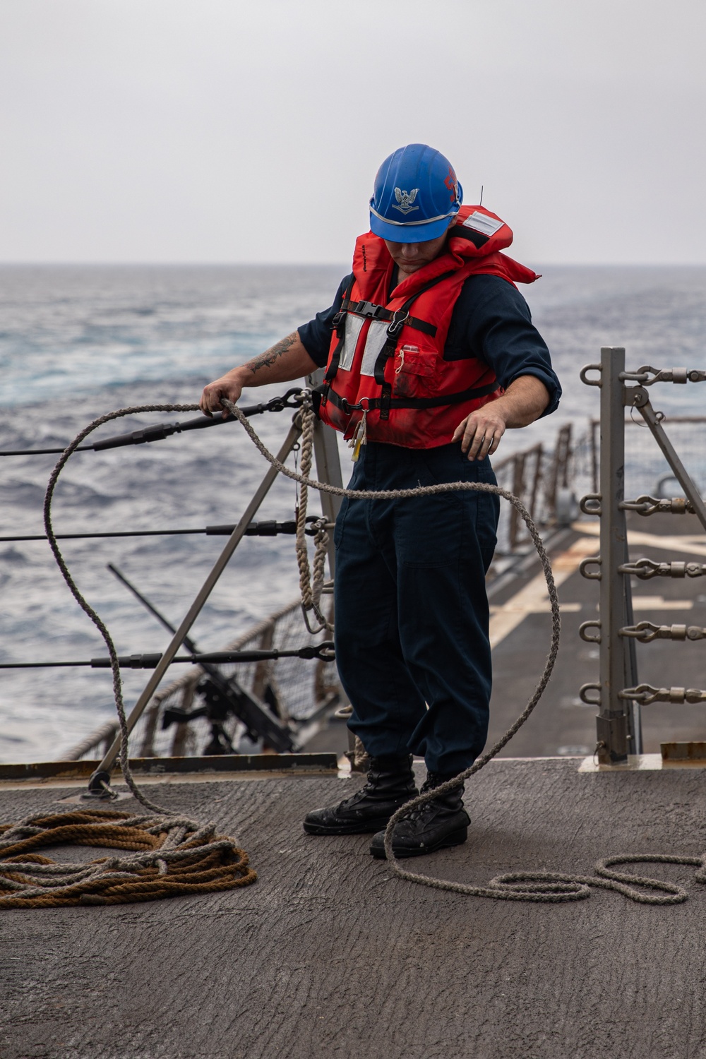 USS Laboon (DDG 58) Conducts a Replenishment-at-Sea with the USNS Supply (T-AOE 6)