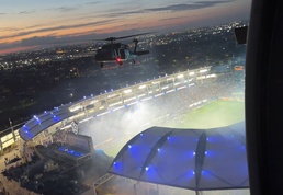 NTC Soldiers Soar over LA Galaxy Opener