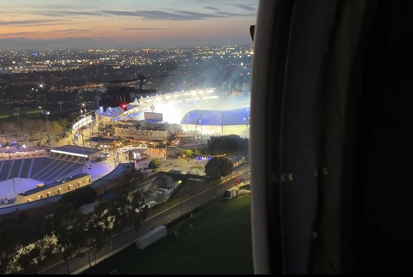 NTC Soldiers Soar over LA Galaxy Opener