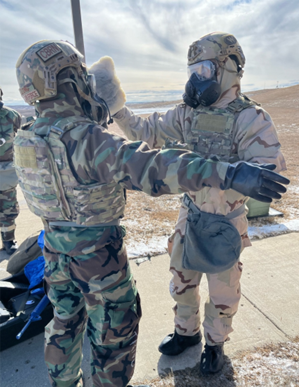 MOPP Gear Warms Airmen in Deep Freeze Exercise