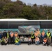 Marines and Sailors from MCAS Iwakuni participate in a beach cleanup