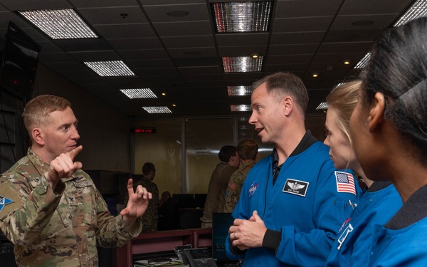 Space Force astronaut visits Space Base Delta 1