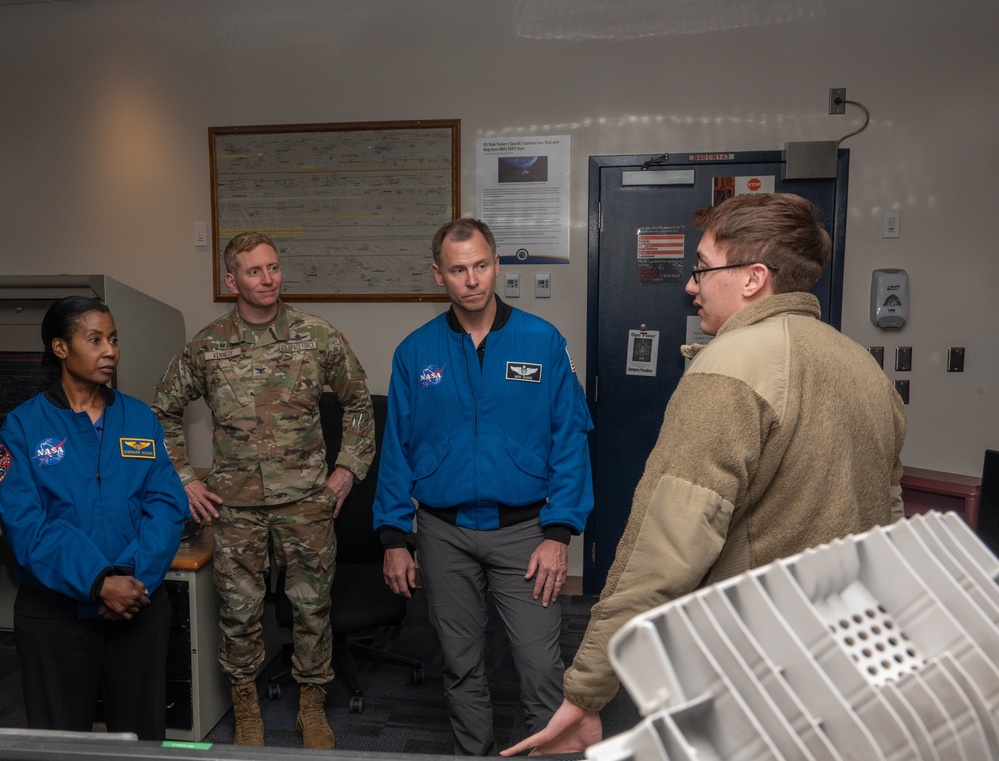 Space Force astronaut visits Space Base Delta 1