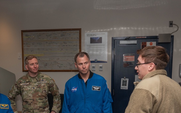 Space Force astronaut visits Space Base Delta 1