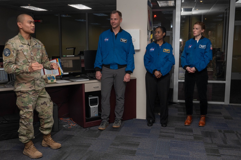 Space Force astronaut visits Space Base Delta 1