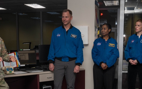 Space Force astronaut visits Space Base Delta 1