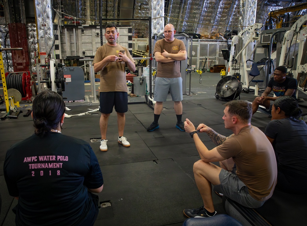 USS Mobile (LCS 26) Gold Crew conducts anti-terrorism training while underway