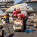 Ordnancemen Aboard the USS Dwight D. Eisenhower Prepare for Flight Operations in the Red Sea