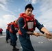 USS Mobile (LCS 26) conducts underway replenishment with USNS Wally Schirra (T-AKE 8) in South China Sea