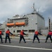 USS Mobile (LCS 26) conducts underway replenishment with USNS Wally Schirra (T-AKE 8) in South China Sea