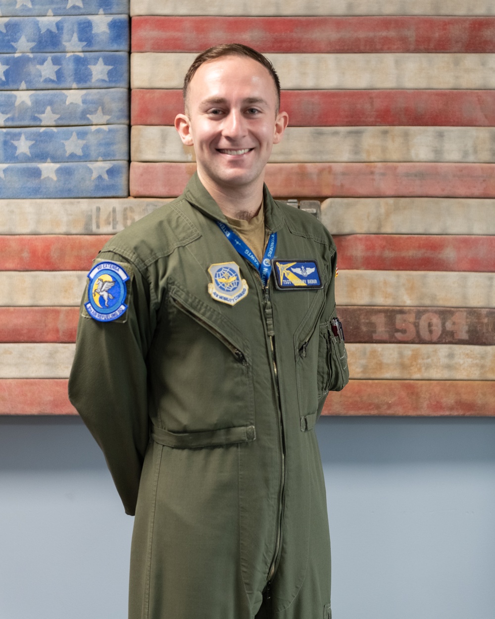 U.S. Air Force Tech. Sgt. Zachary Bieber, 6th Air Refueling Squadron boom operator