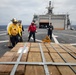 USS Mobile (LCS 26) conducts underway replenishment with USNS Wally Schirra (T-AKE 8) in South China Sea