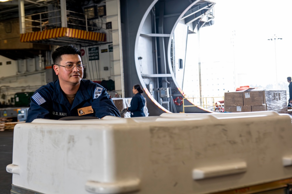 Abraham Lincoln conducts routine operations