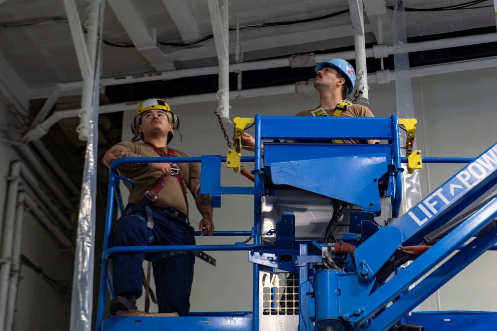 Abraham Lincoln conducts routine operations