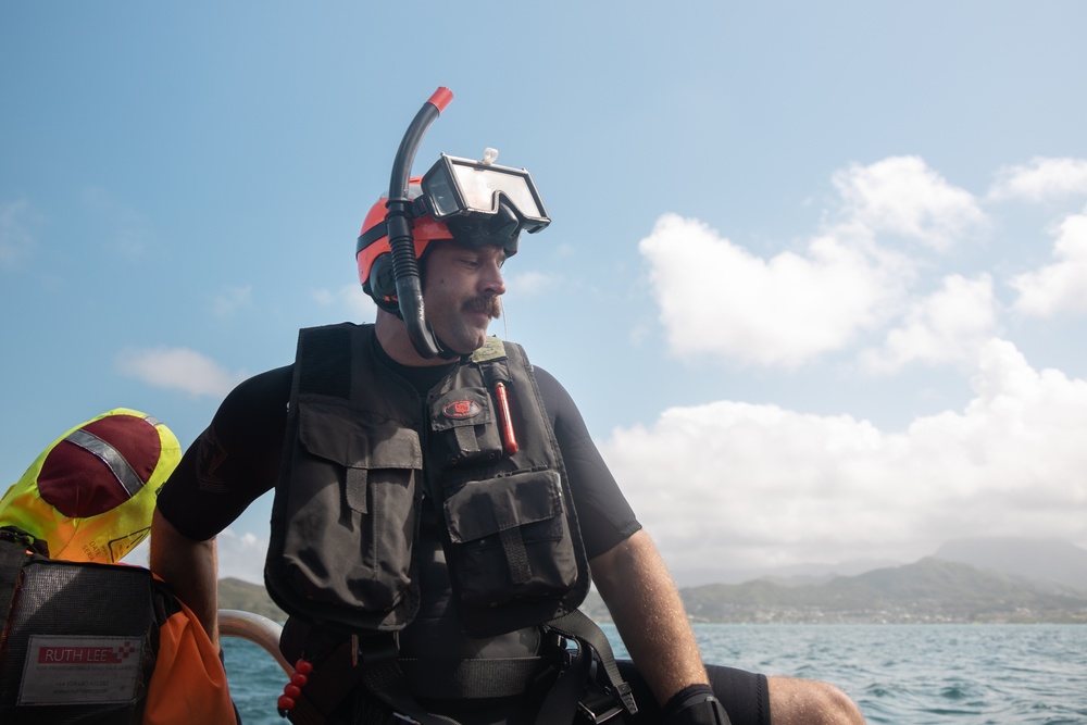 Down by the Bay: U.S. Navy Sailor's Conduct Search and Rescue Training in Kaneohe Bay
