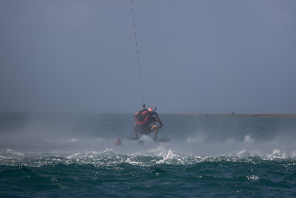 Down by the Bay: U.S. Navy Sailor's Conduct Search and Rescue Training in Kaneohe Bay