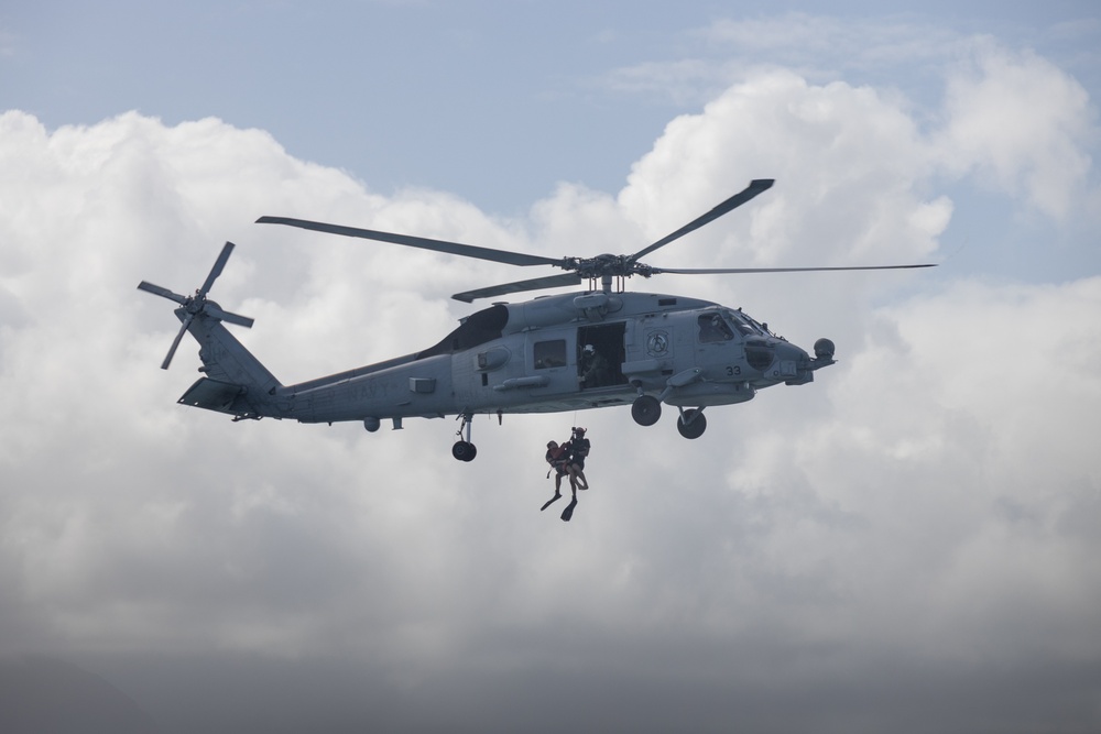 Down by the Bay: U.S. Navy Sailor's Conduct Search and Rescue Training in Kaneohe Bay