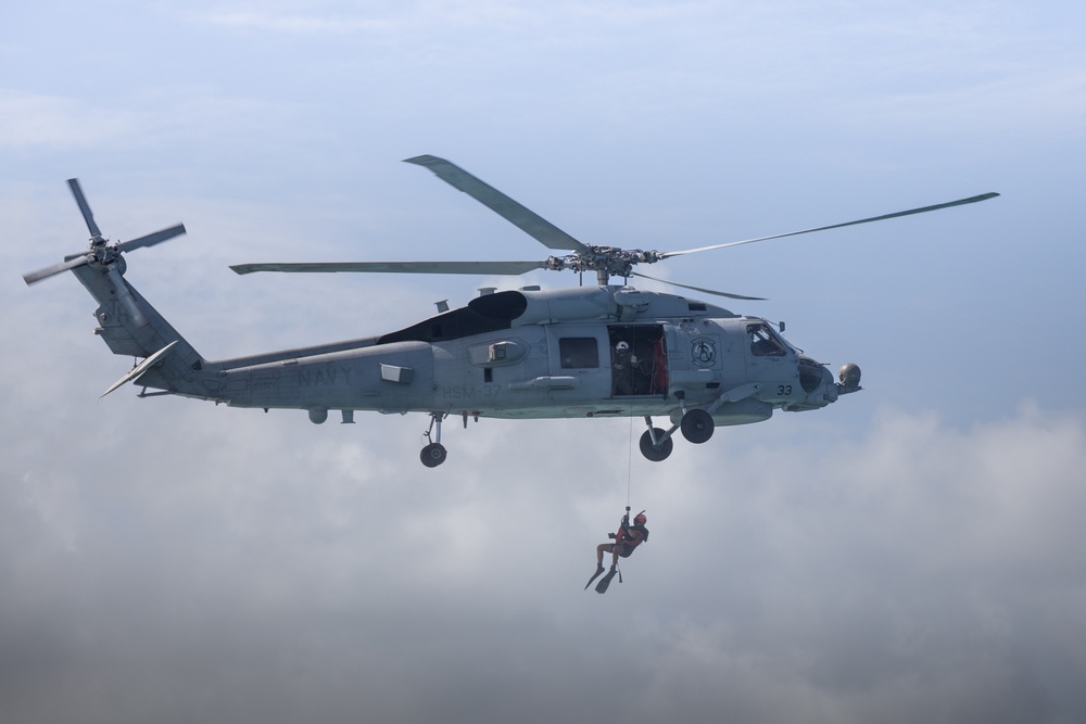 Down by the Bay: U.S. Navy Sailor's Conduct Search and Rescue Training in Kaneohe Bay
