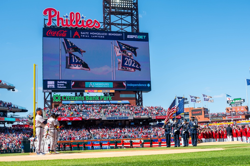 177th Fighter Wing Phillies Opening Day Flyover