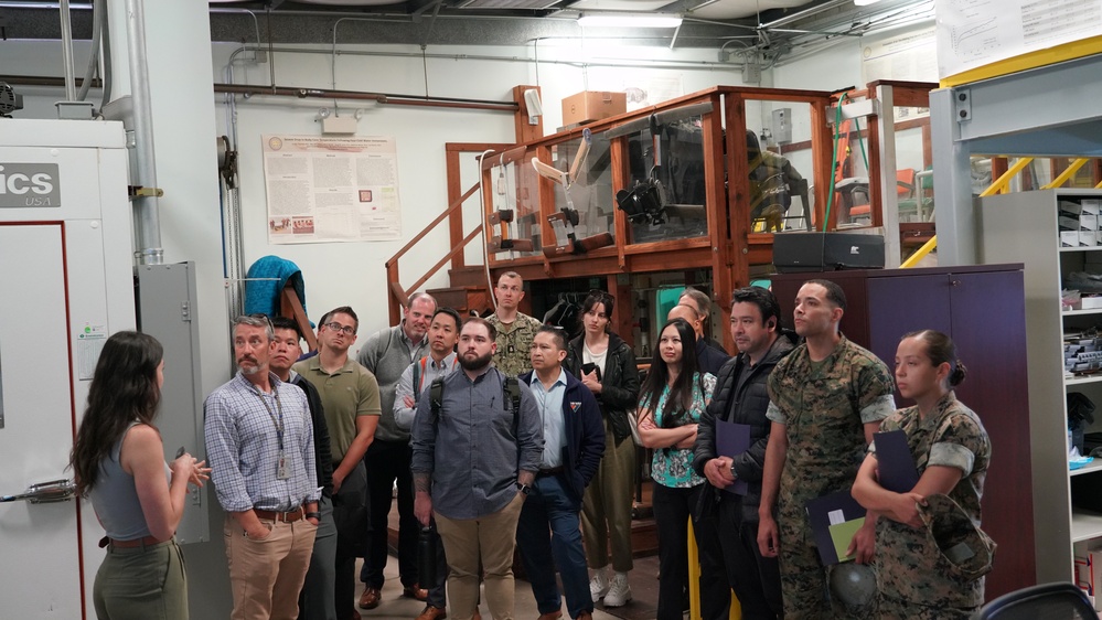 Naval Health Research Center gives tour to regional public affairs officers