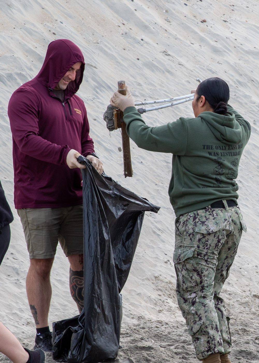 Naval Special Warfare Center Beach Cleanup