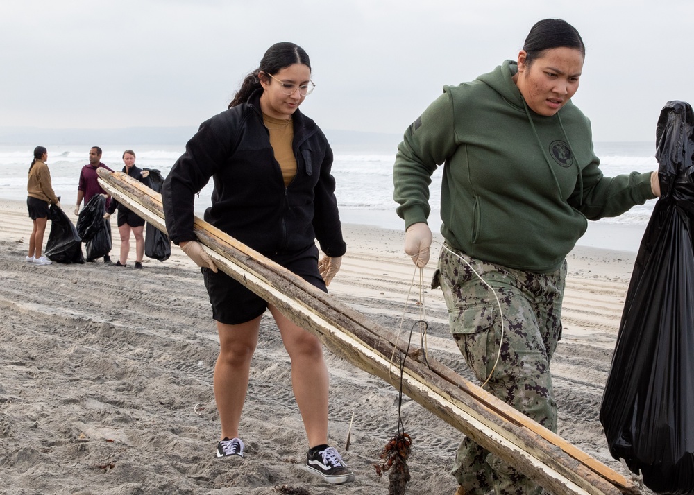 Naval Special Warfare Center Beach Cleanup