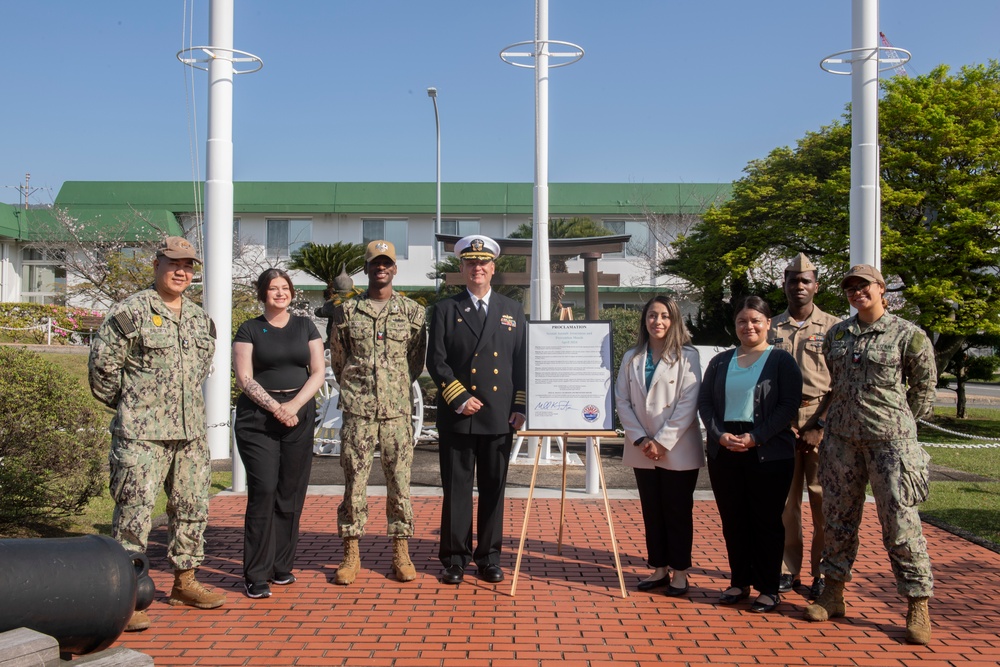 CFAS Holds Sexual Assault Awareness and Prevention Month Proclamation Ceremony