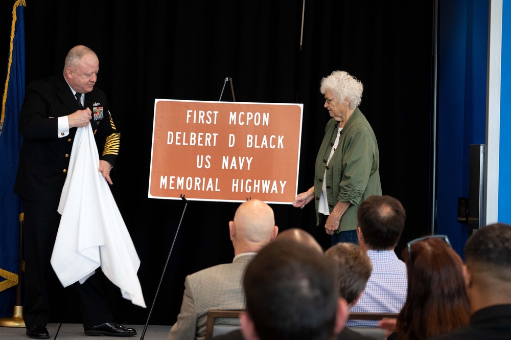 MCPON Delbert D. Black Highway Ceremony