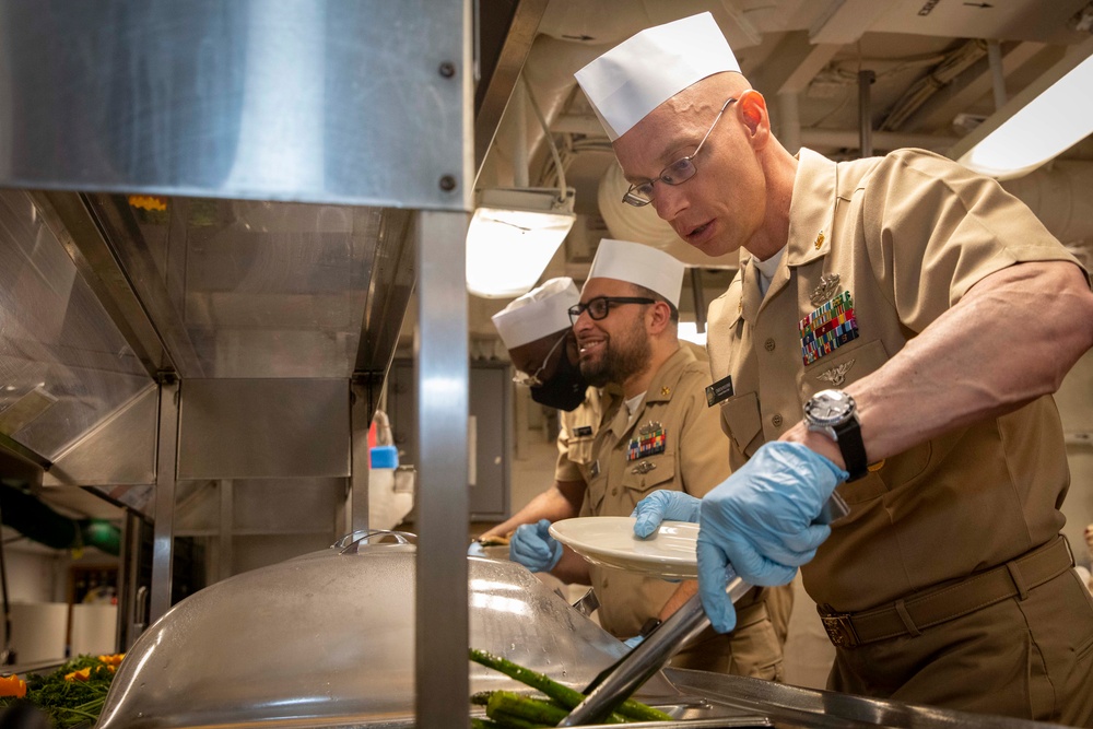 USS Blue Ridge and C7F Celebrate the Navy Chief Birthday