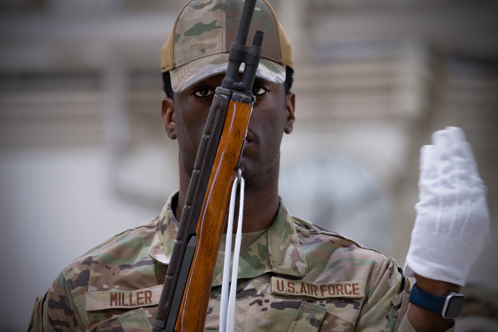 Firing Party: Yokota, Misawa honor guardsmen complete U.S. Air Force Honor Guard basic course