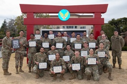 Yokota and Misawa honor guardsmen complete USAF Honor Guard basic course
