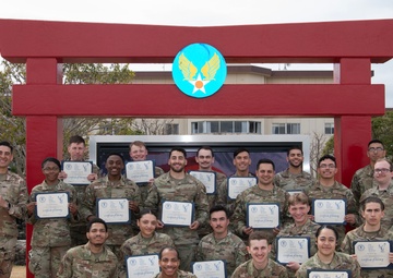 Yokota and Misawa honor guardsmen complete USAF Honor Guard basic course