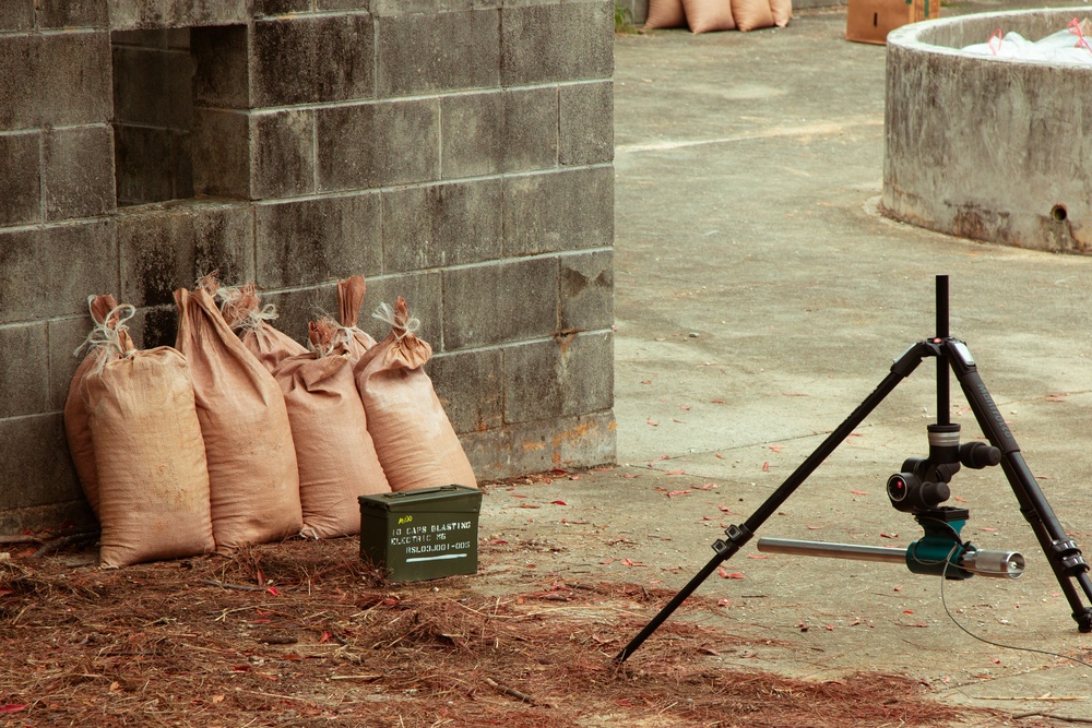 US Marines with Marine Wing Support Squadron 172 train to counter the threat of improvised explosive devices